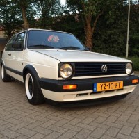 VW MK2 Golf met USLights wit